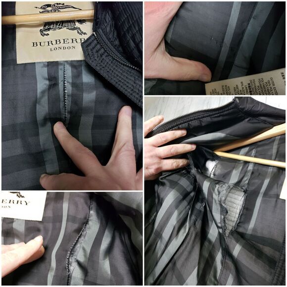 AUTHENTIC Burberry Women's Quilted Nylon Jacket Sz. Sm READ - Picture 10 of 12